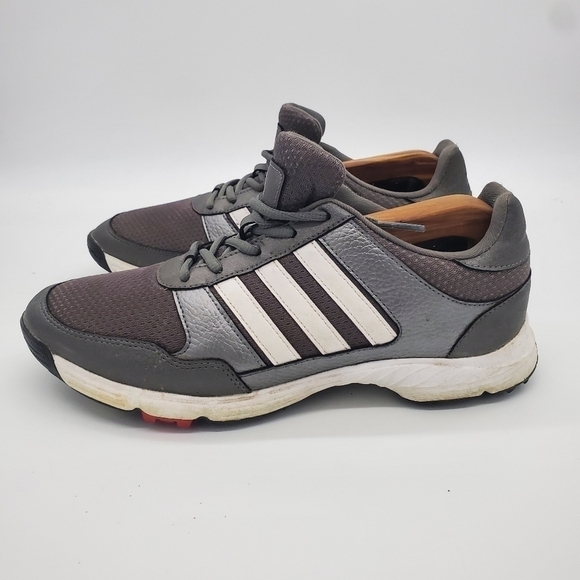 Adidas Tech Response Iron Lace Up Golf Shoes Men's Size 9 Gray White F33551 - Picture 1 of 15